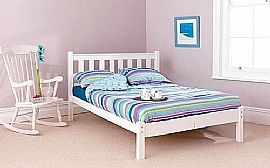 Shaker Wood Bed - 3 Finishes and 2 Colours